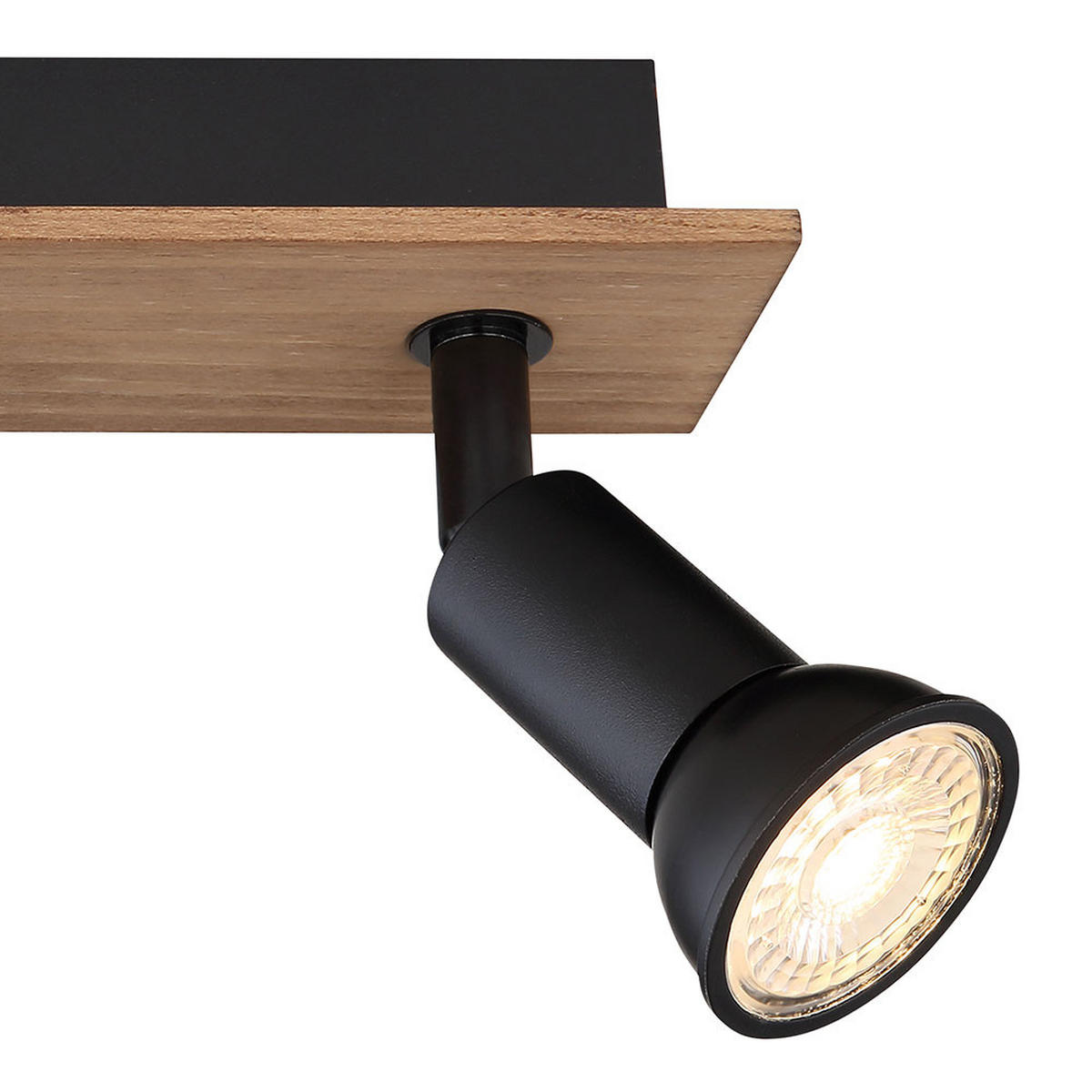 DECKENLEUCHTE Drew Holzoptik Braun - Braun, Holz (40/6/9cm) - Globo Lighting