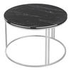 COUCHTISCH Aulum 70/70/50 - Silberfarben/Schwarz, Holzwerkstoff/Metall (70/70/50cm) - [en.casa]