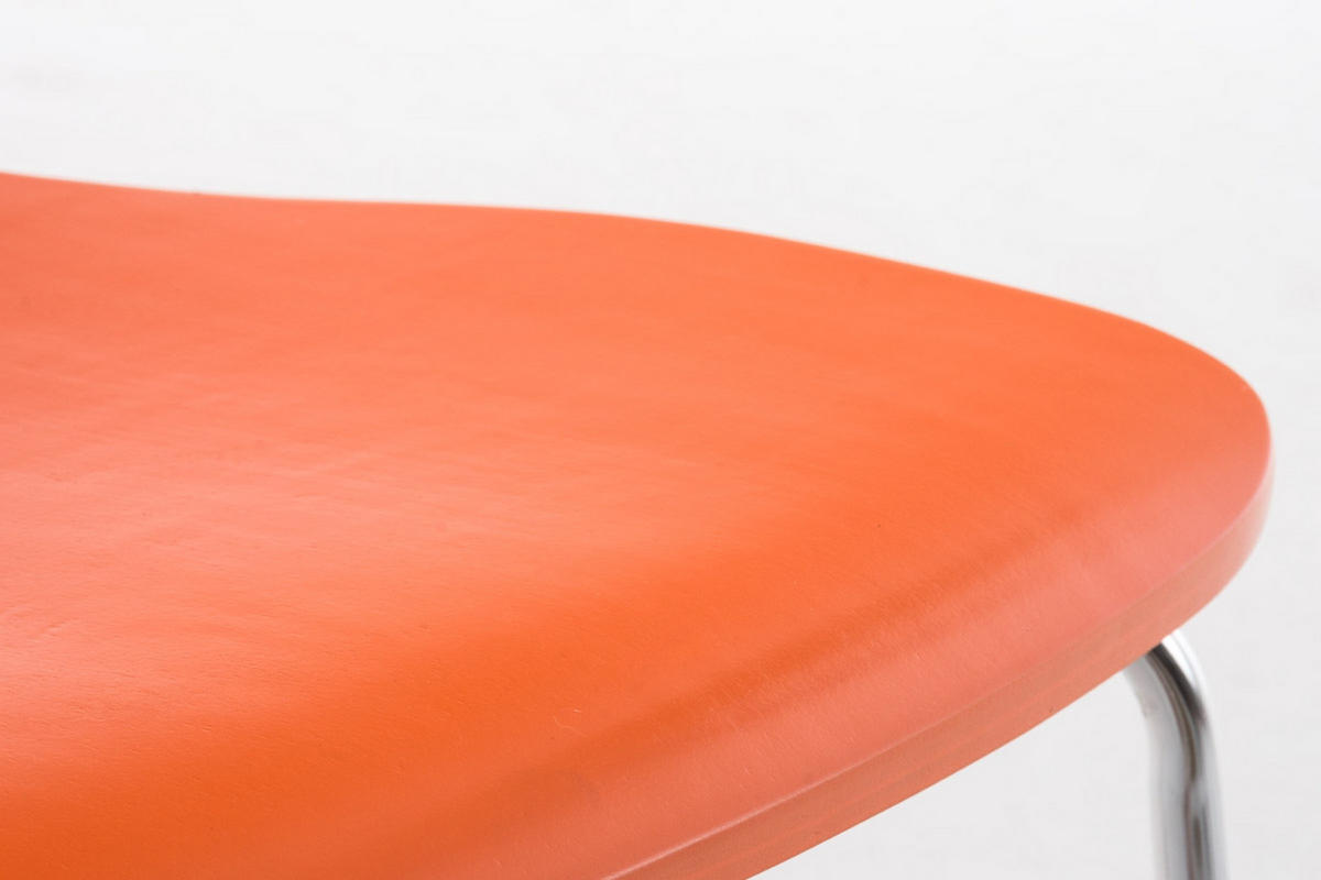 BESUCHERSTUHL Almere - 2er Set orange - Orange, Holz (43/84/50cm) - TPFLiving