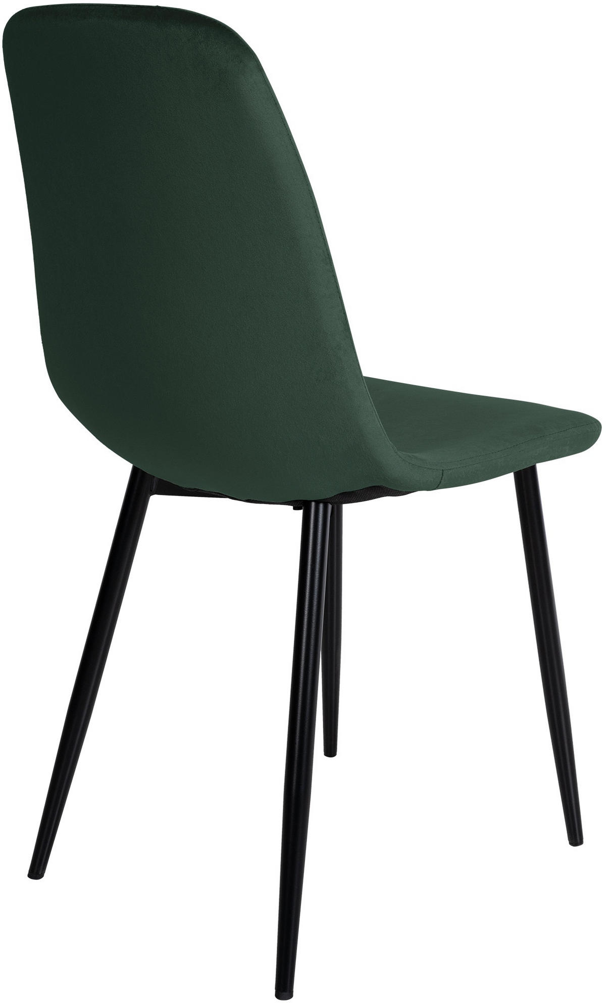 ESSZIMMERSTUHL MOVI Grün Samt Metall 88x44x51 cm - Grün, Metall (44/88/51cm) - DELUKE