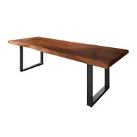 ESSTISCH TITAN - Schwarz/Braun, Holz (110/280/79cm) - SAM