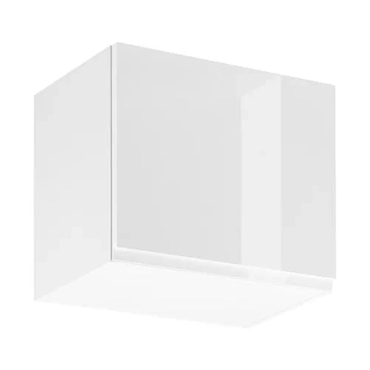 HÄNGESCHRANK – 50 cm – G50K – Velmora – Weiß / Weiß Hochglanz - Weiß Hochglanz, Holzwerkstoff (50/40/32cm) - ROYAL24_MARKT
