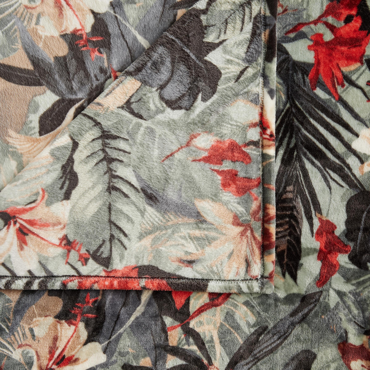 DECKE Manuca - Dunkelgrün, Textil (150/200cm) - home&you