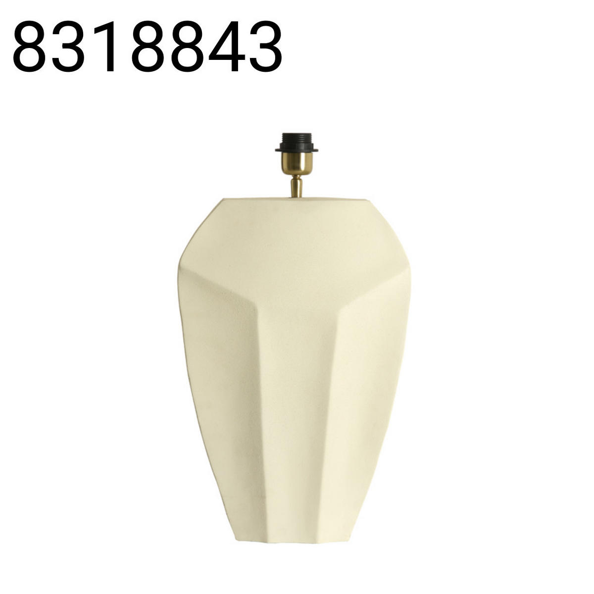 LAMPENFUSS Cordoba - Weiß - 30/13/48 cm - Weiß, Metall (30/13/48cm) - Light & Living
