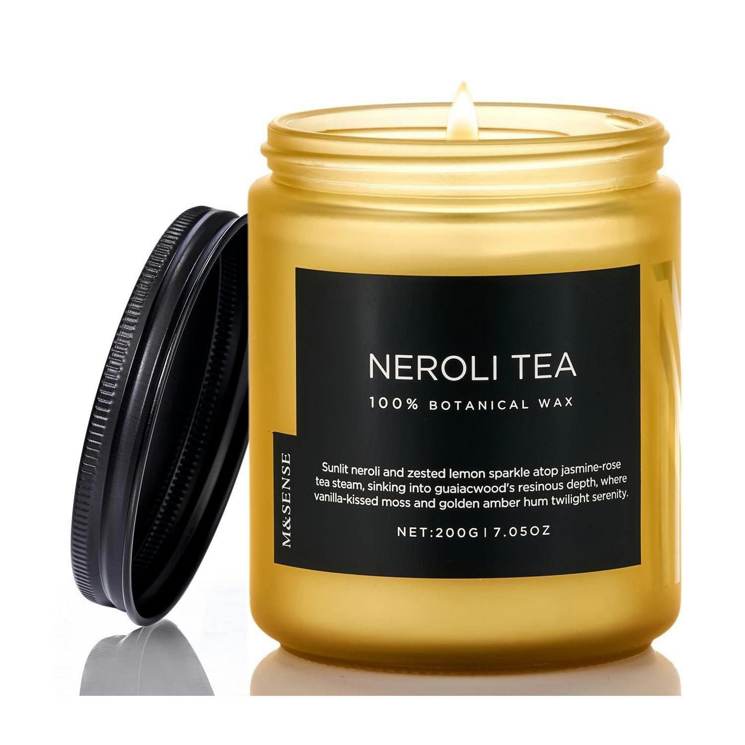 DUFTKERZE Neroli Tee 200g Sojawachs 50h - Goldfarben, Glas (8.5cm)