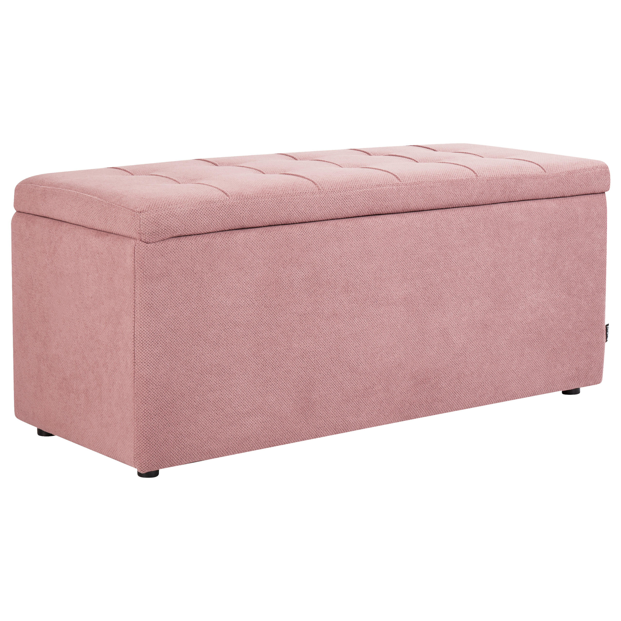 OTTOMANE mit Stauraum Stoff Rosa Orem - Pink, Textil (100/42/40cm) - Beliani