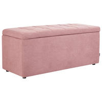 OTTOMANE mit Stauraum Stoff Rosa Orem - Pink, Textil (100/42/40cm) - Beliani
