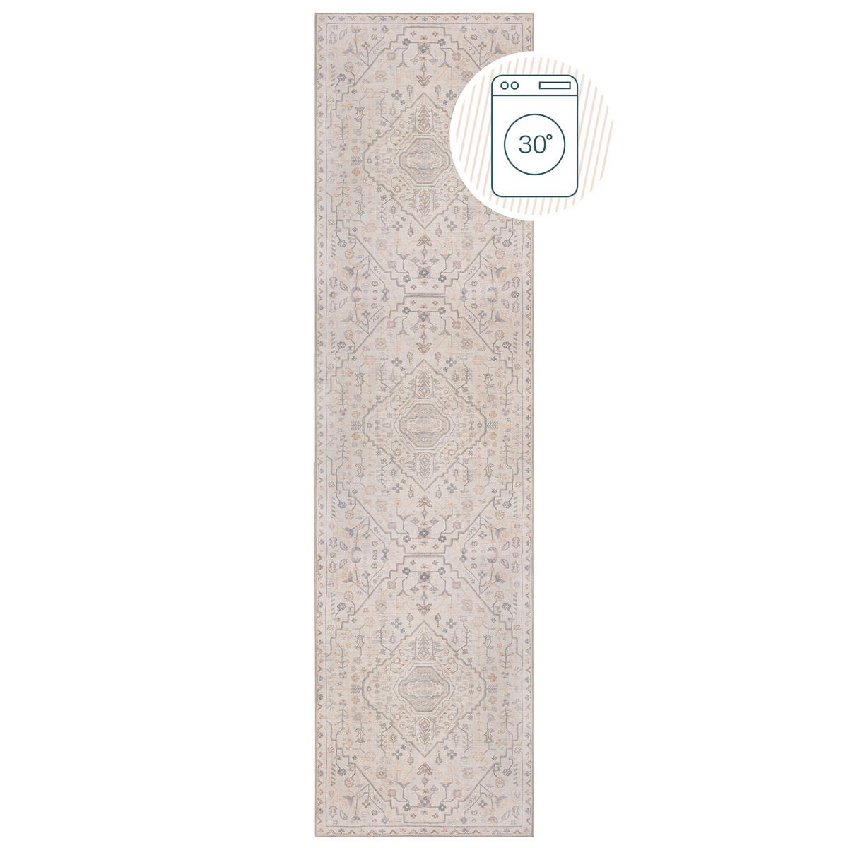TEPPICHLÄUFER HURST 60/230 cm - Beige, Textil (230/60cm) - KADIMA DESIGN