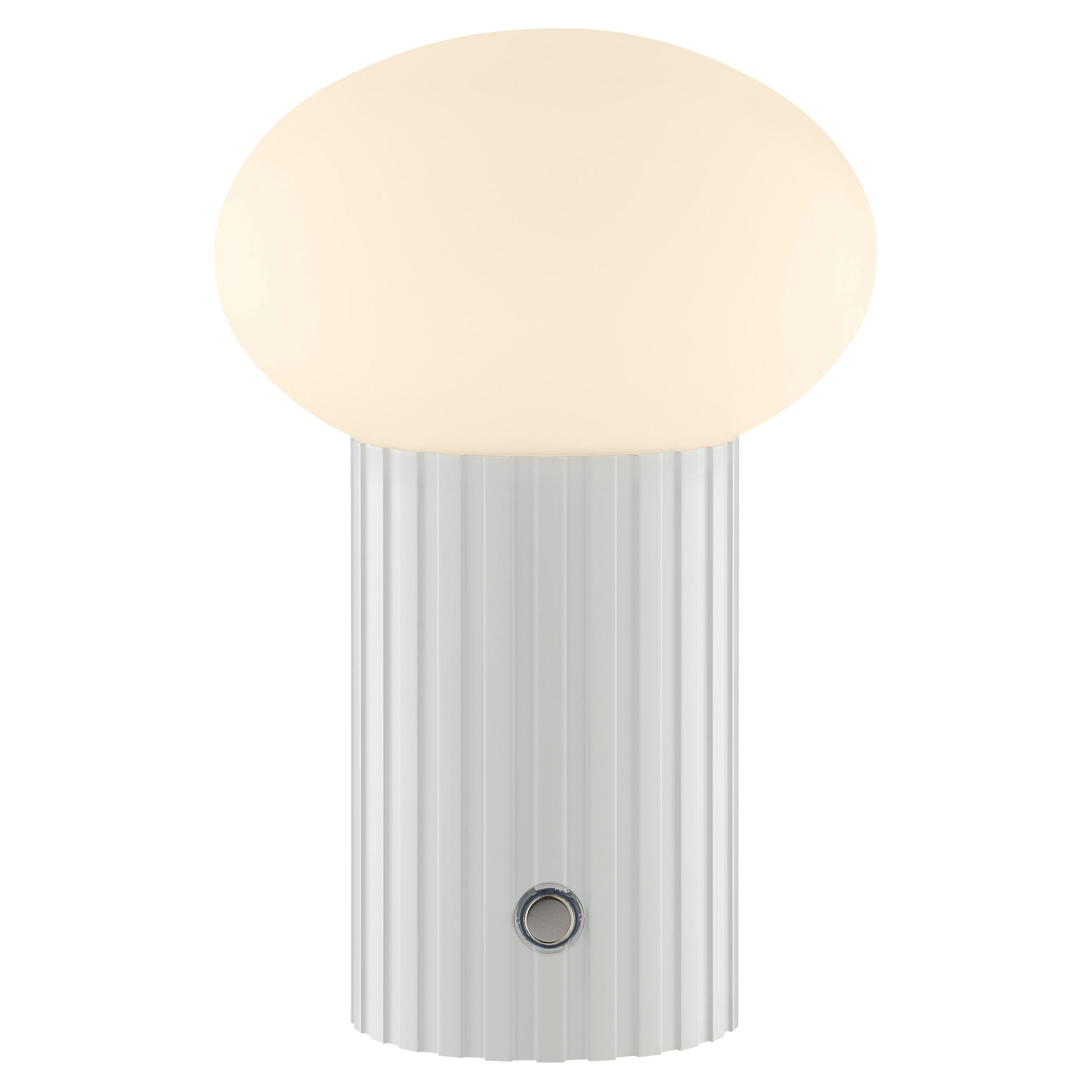 TISCHLEUCHTE Venti Weiß 12/12/18 cm - Weiß, Kunststoff (12/12/18cm) - Brilliant