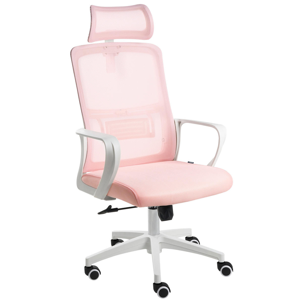 BÜROSTUHL Pastellrosa Monarch - Pink, Textil (46/110/62cm) - Beliani