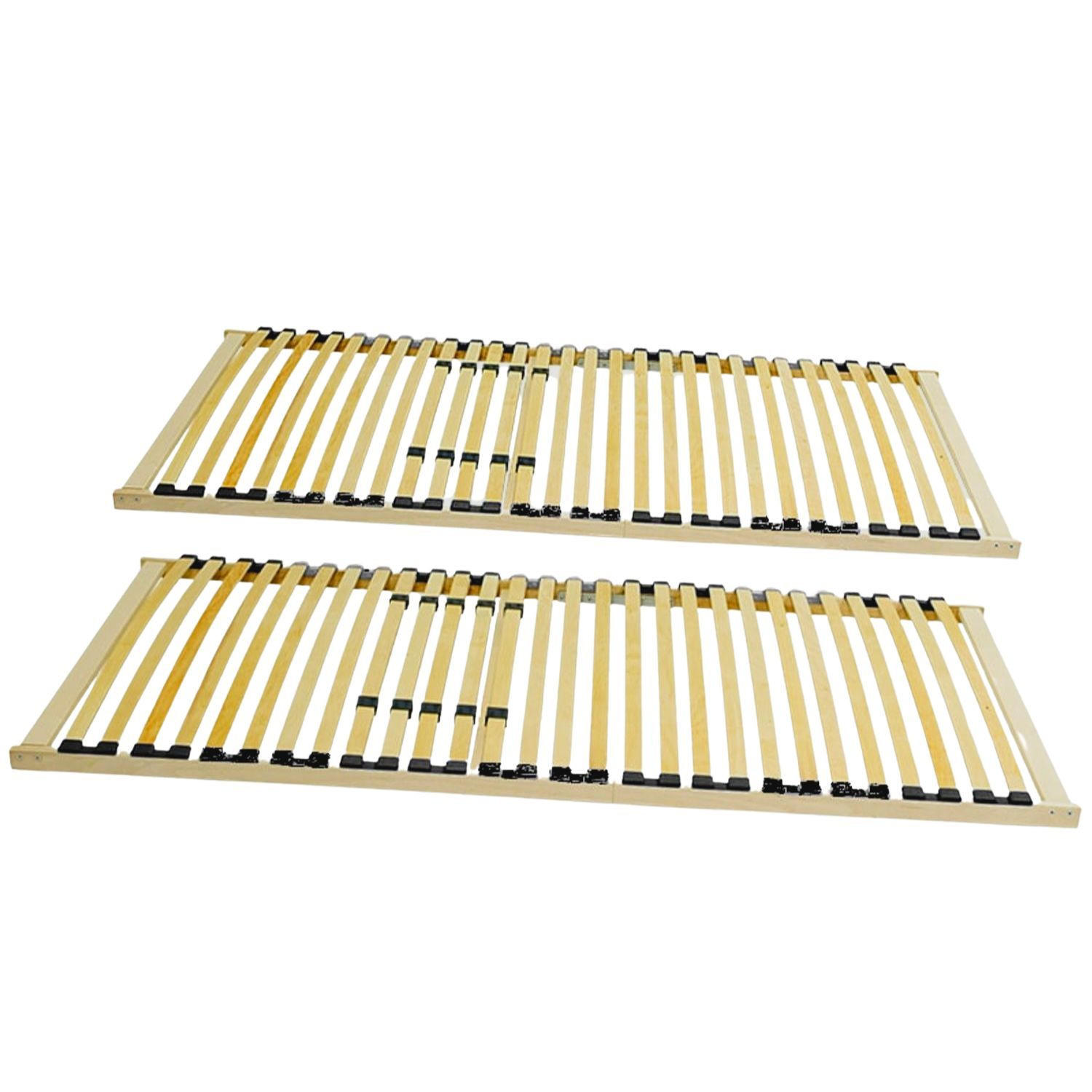 LATTENROST XXL BIG SIZE 90x200 cm extra stabil bis zu 200 kg belastbar2er-Set - Naturfarben, Holz (90/200cm) - Coemo