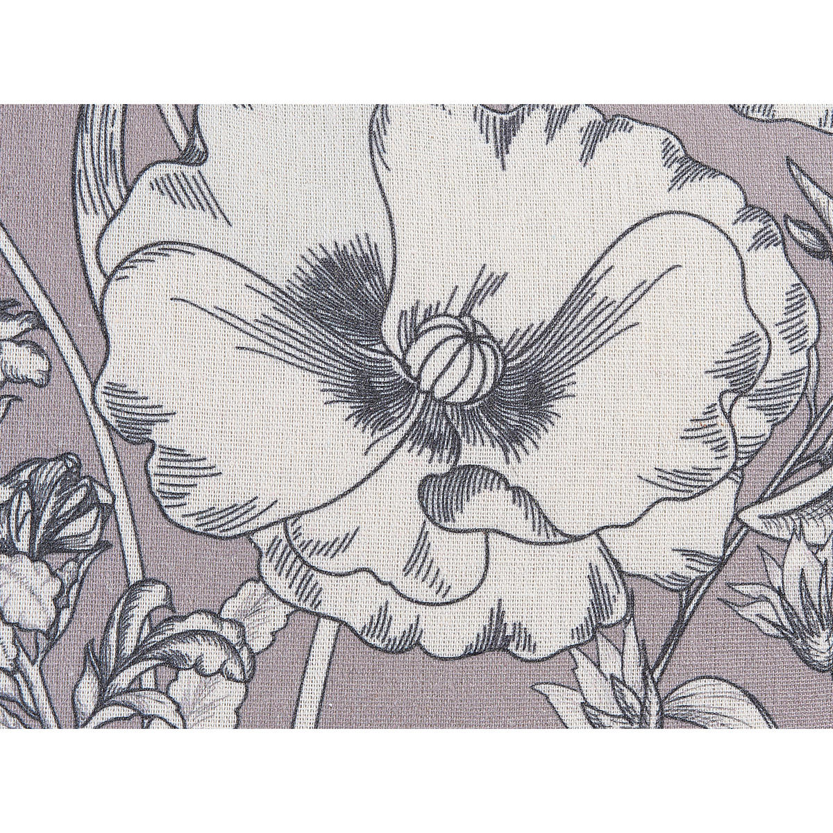DEKOKISSEN 2er-Set Cremeweiß 45/45 cm Sophora - Ecru/Grau, Textil (45/45cm) - Beliani