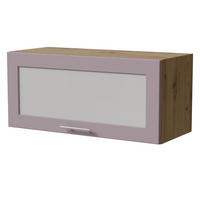 KLAPPHÄNGESCHRANK Bari W4BS/80 WKF Eiche Artisan / RAL 4009 pastellviolett 80 / 32,5 / 36cm Blum Aventos - Violett/Eiche Artisan, Holz/Holzwerkstoff (80/36/32.5cm) - Feldmann-Wohnen