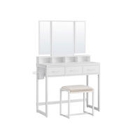 SCHMINKTISCH KINGSTOWN - Weiß, Glas (90/141/40cm) - Hansiro