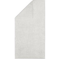 HANDTUCH TWO-TONE STRIPES 480 PLATIN - 76 - Grau, Textil (50/100cm) - Cawoe