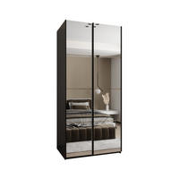 SCHWEBETÜRENSCHRANK 245,5/120/64 2-türig - Schwarz/Eiche Artisan, Holz/Metall (120/245/64cm) - Abiks Möbel