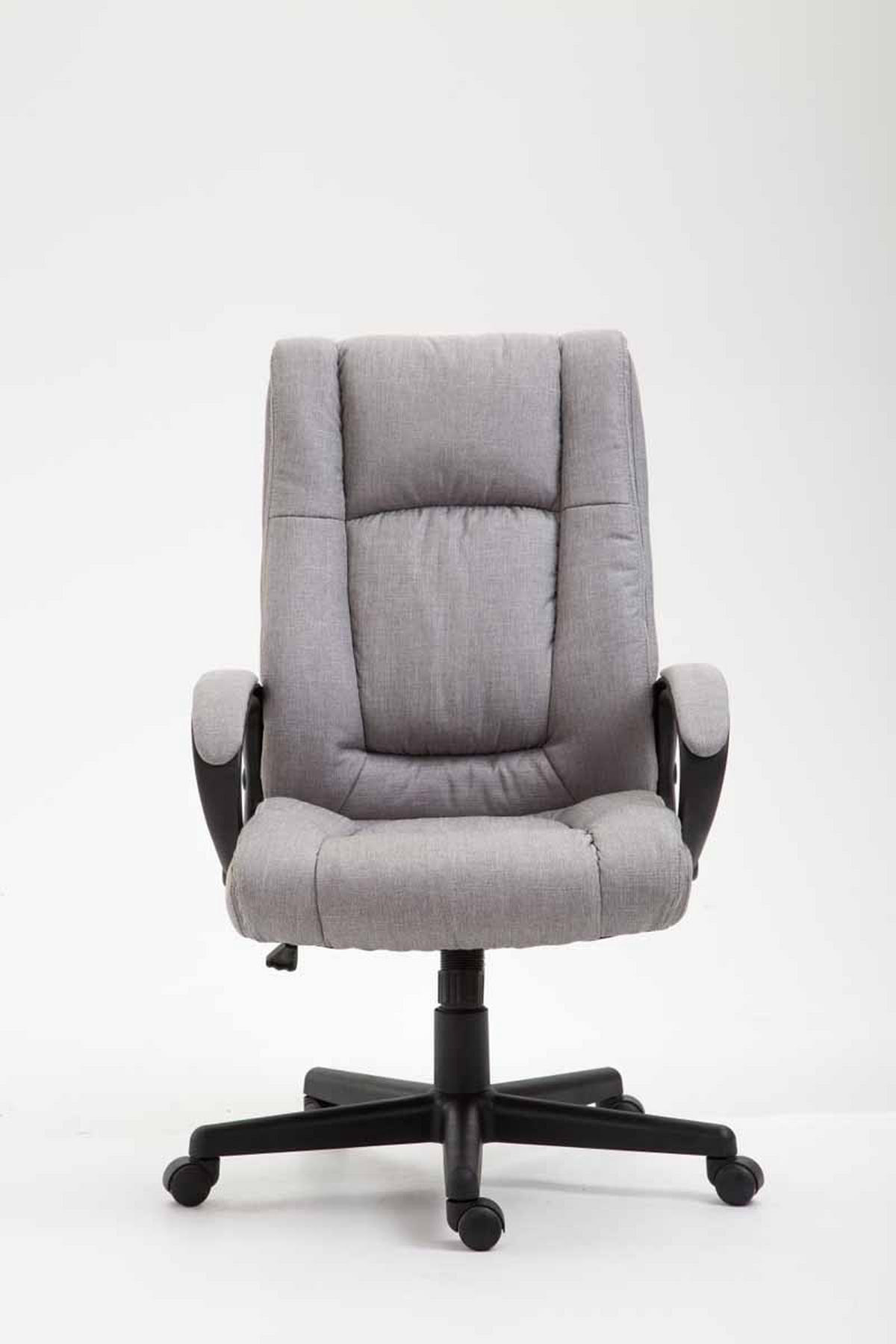 DREHSTUHL Stoff Grau - Schwarz/Grau, Kunststoff/Textil (66/106/70cm) - CLP