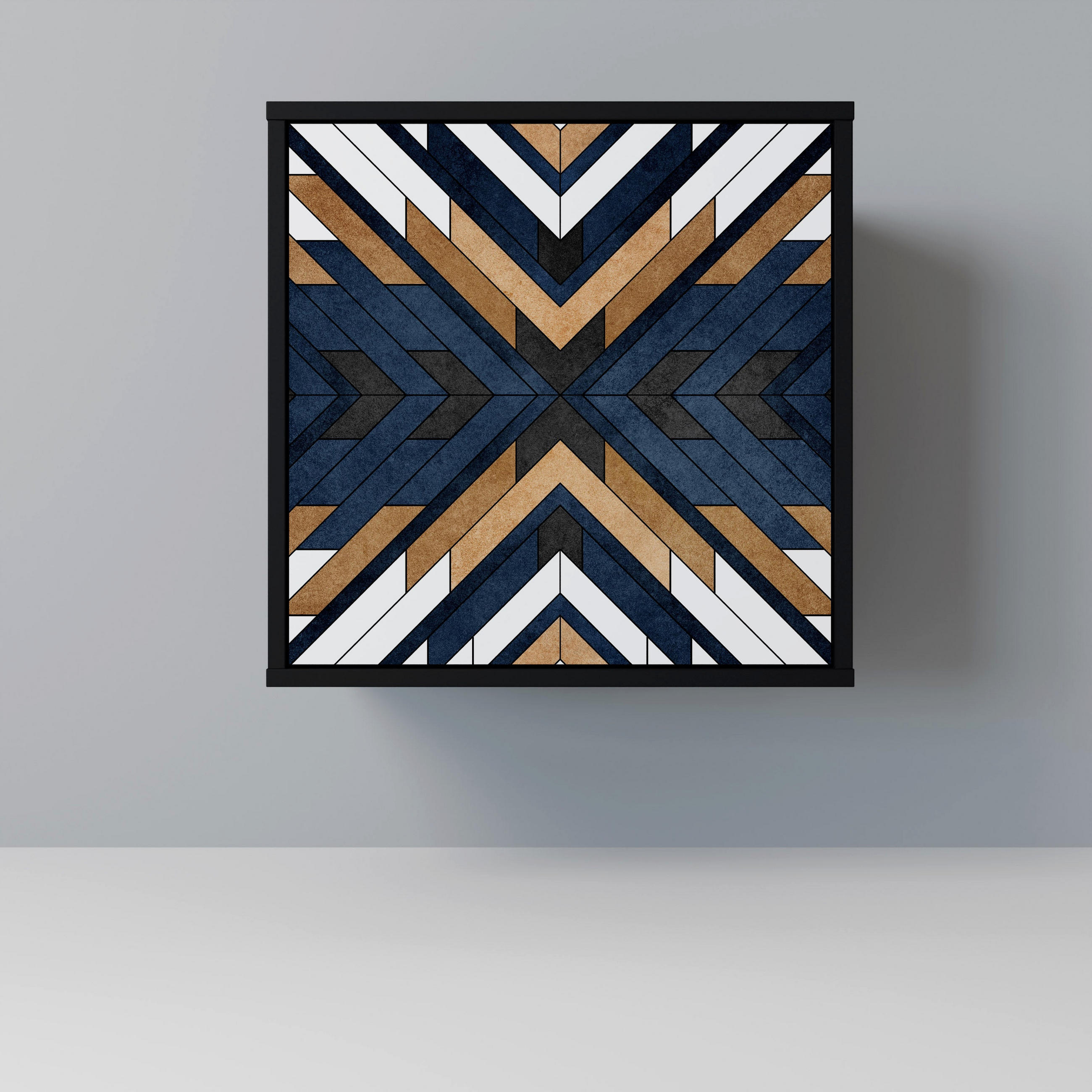 SpaceRebels Sideboard Schwarz 57.5x57.5x42 cm