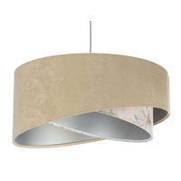 HÄNGELEUCHTE Silber 50/23 cm - Silberfarben, Kunststoff (50/1.3/23cm) - ONZENO