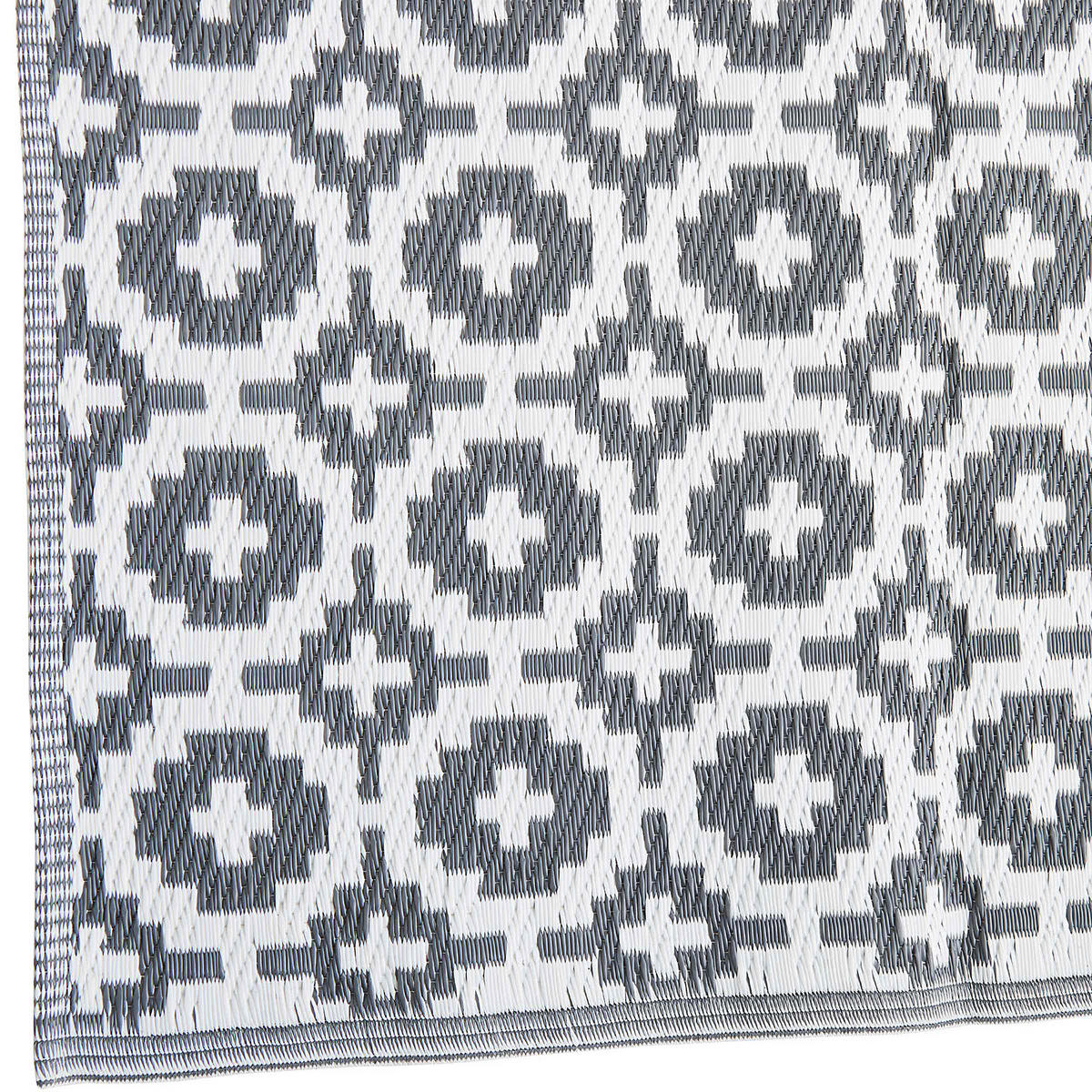 IN-/OUTDOORTEPPICH Colour Clash - Grau, Kunststoff (90/150cm) - Butlers