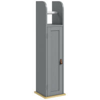 BADEZIMMERSCHRANK Grau 20/20/80 cm - Hellgrau, Kunststoff (20/80/20cm) - PANGIVO