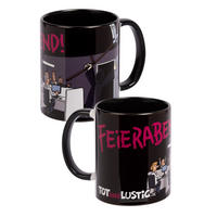 KAFFEEBECHER Tot aber lustig Feierabend! Weiß 320 ml - Weiß, Keramik (0.32L) - United Labels