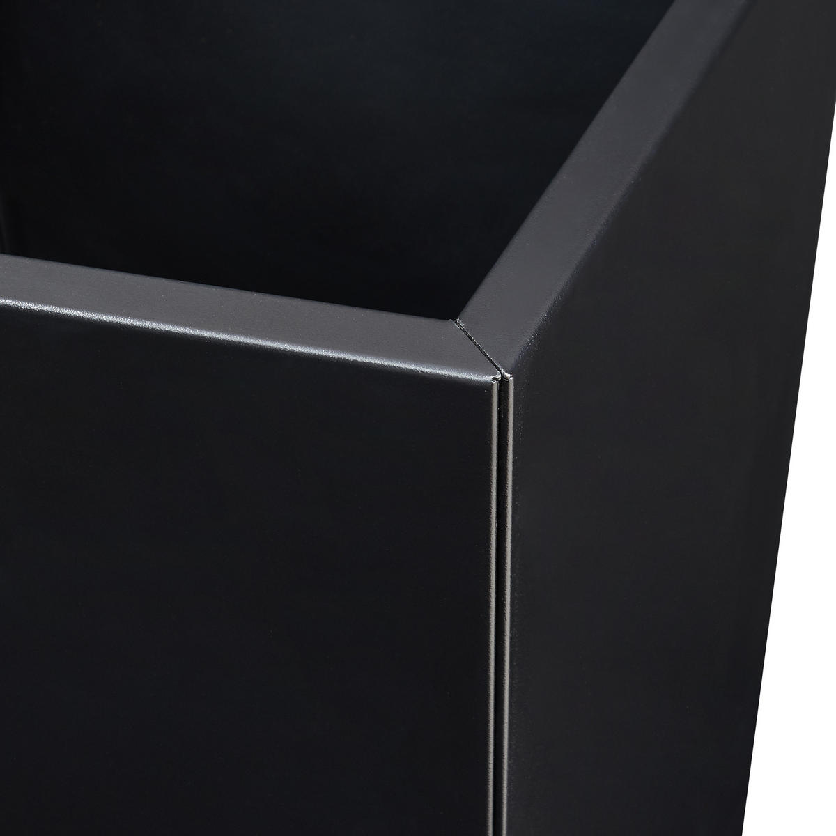 PFLANZKÜBEL Vaargel - Schwarz, Metall (38.5/76/38.5cm) - casa.pro