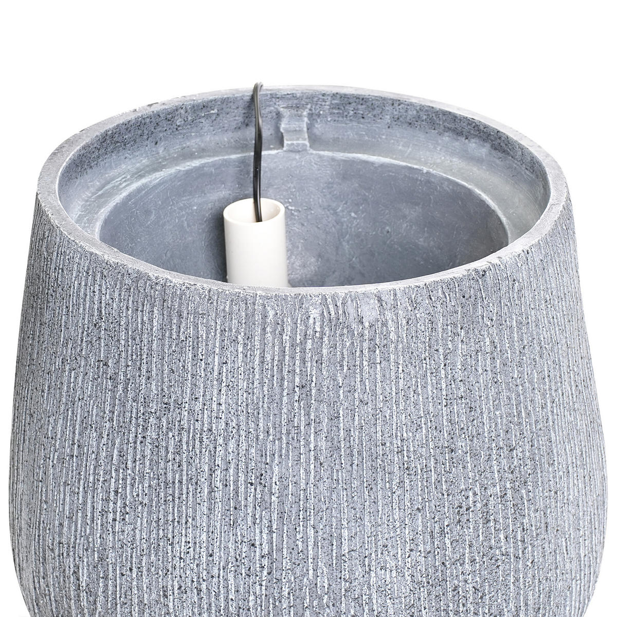 GARTENBRUNNEN Grau Cascata - Grau, Kunststoff (38/38/33cm) - Beliani