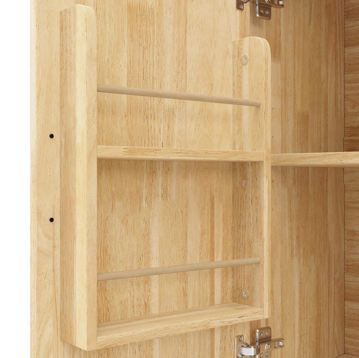 KÜCHENINSEL 120x45x92cm Natur mit Klapptisch & 3 Schubladen - Naturfarben, Holzwerkstoff (120/92/45cm) - Modfu