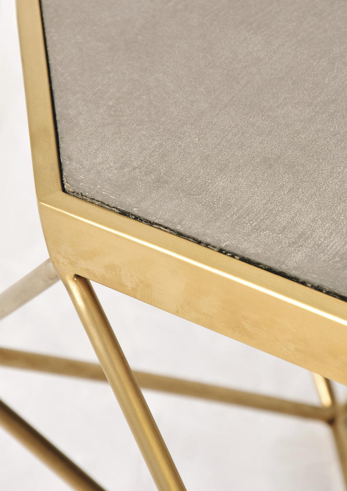 COUCHTISCH GLAMOUR Gold 106x106x40 cm - Goldfarben, Metall (106/106/40cm) - FURNLUX