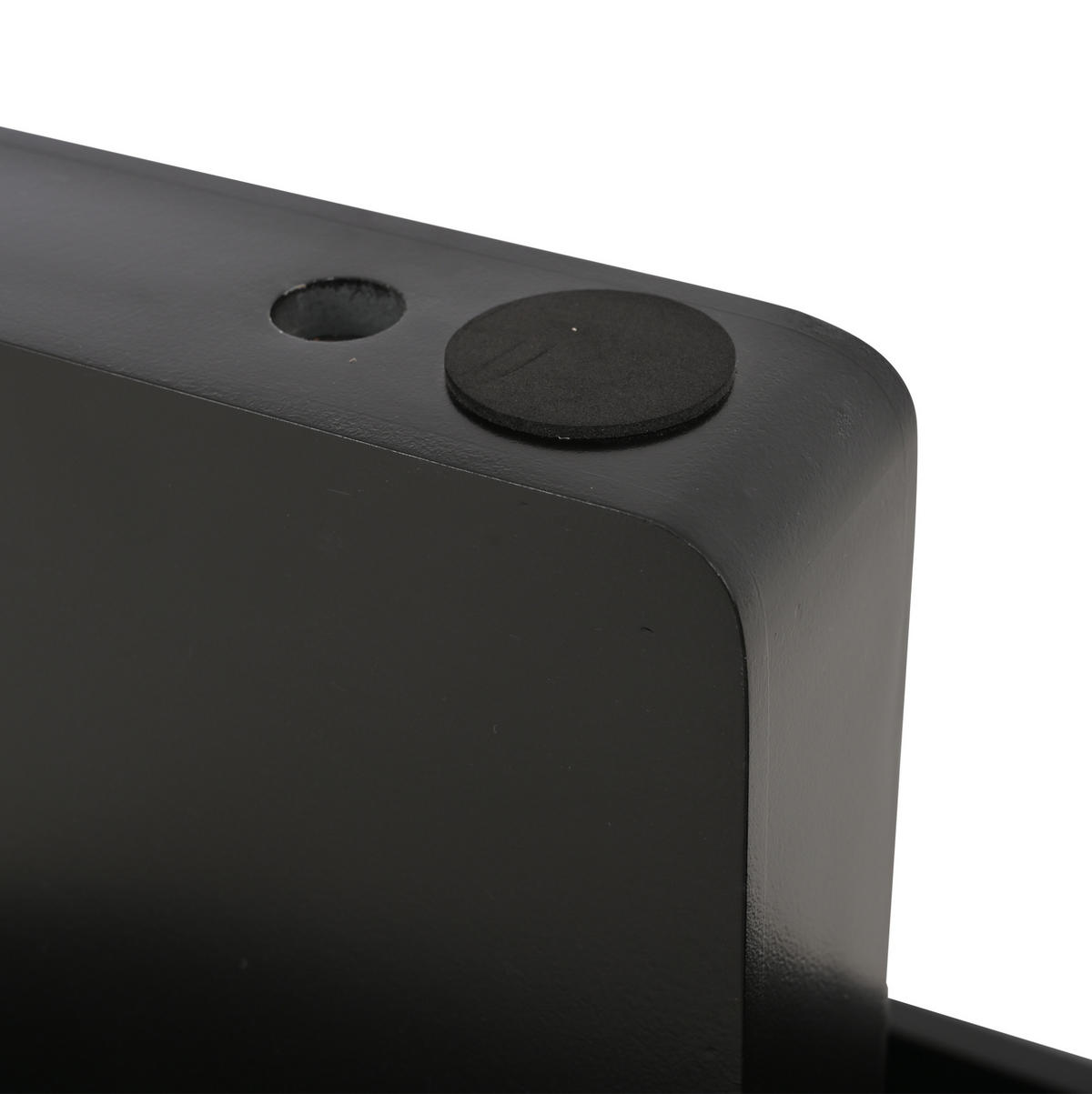 COUCHTISCH 119,7/49,8/35,5 cm Schwarz aus MDF mit ovaler Platte - Schwarz, Holzwerkstoff (49.8/119.7/35.5cm) - OKWISH