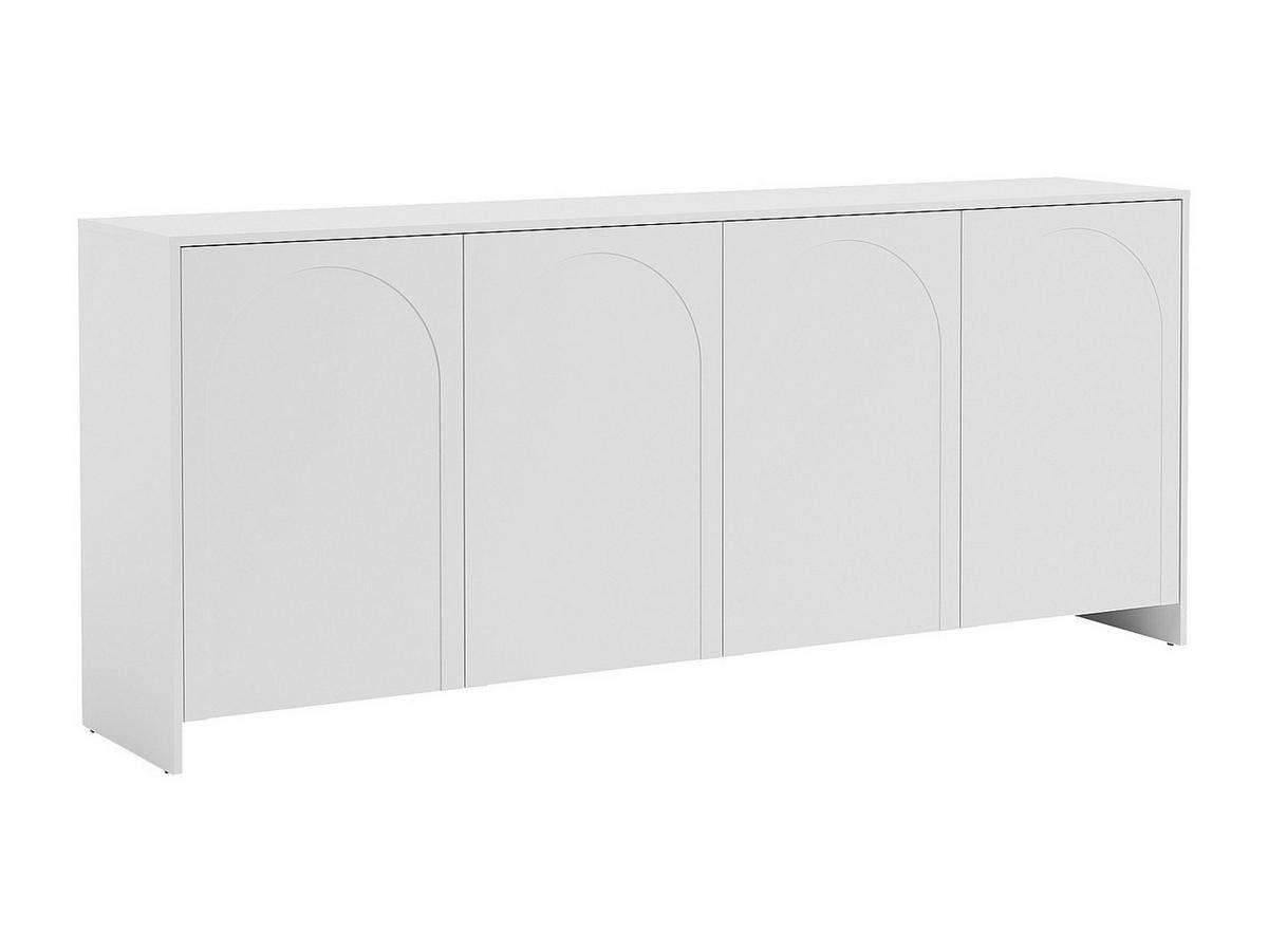 SIDEBOARD - 198 cm x 40 cm - holz - weiß Nalyra - Weiß, Holz (198/85/40cm) - Vente-Unique