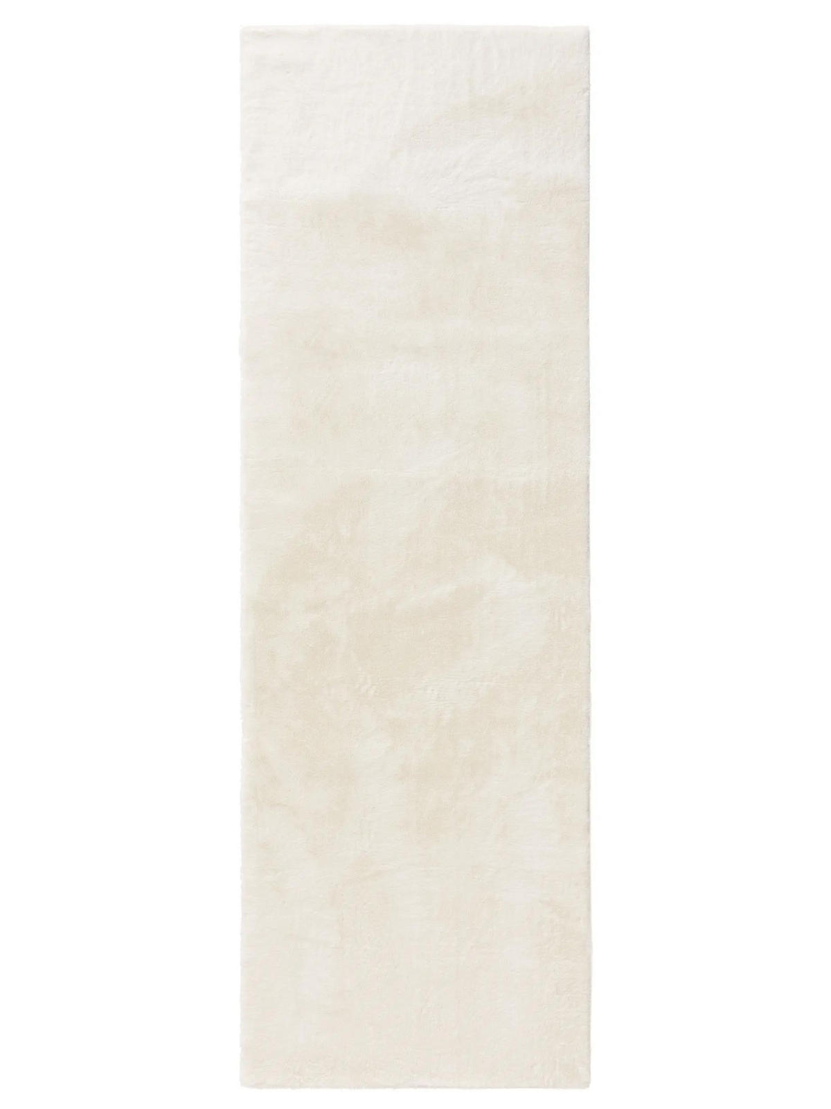 KUNSTFELL-TEPPICH Furry Cream 80x250 cm - Creme, Kunststoff (80/250cm) - benuta