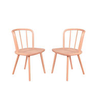 STÜHL-SET 2 Stück Holz Buchefarben - Buchefarben, Holz (49/80/48cm) - Nest Dream