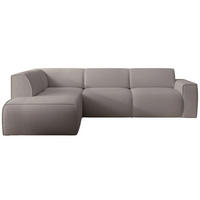 ROHOVÁ POHOVKA Bouvi sivohnedá, vľavo - čierna/sivohnedá, textil/plast (292/220cm) - Selsey