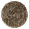 LUXUS SUPER SOFT FELLTEPPICH ASPEN RUND MELIERT - Braun, Textil (80/80cm) - Pergamon