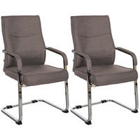 SCHWINGSTUHL 2er Set Stoff dunkelgrau - Dunkelgrau, Textil/Metall (55/88/60cm) - CLP
