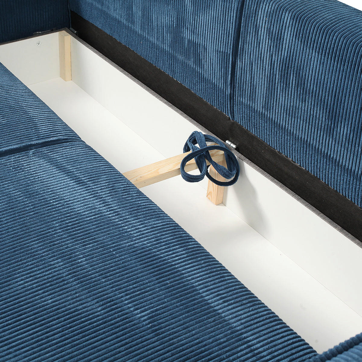 SOFA Isaac 4 Sitzplätze Weiß - Weiß, Holzwerkstoff (255/85/105cm) - Petits-meubles