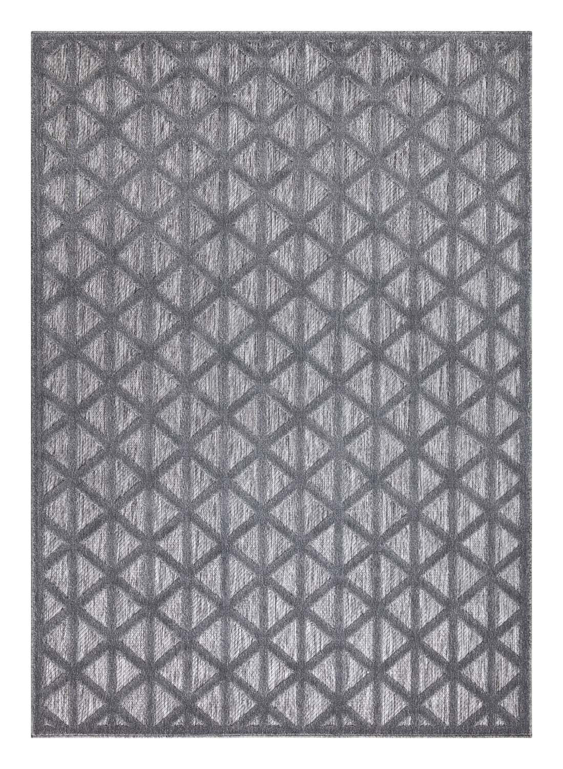 OUTDOOR-TEPPICH Santorini 446 Anthrazit 150x150 cm - Anthrazit, Textil (150/150cm) - carpet city