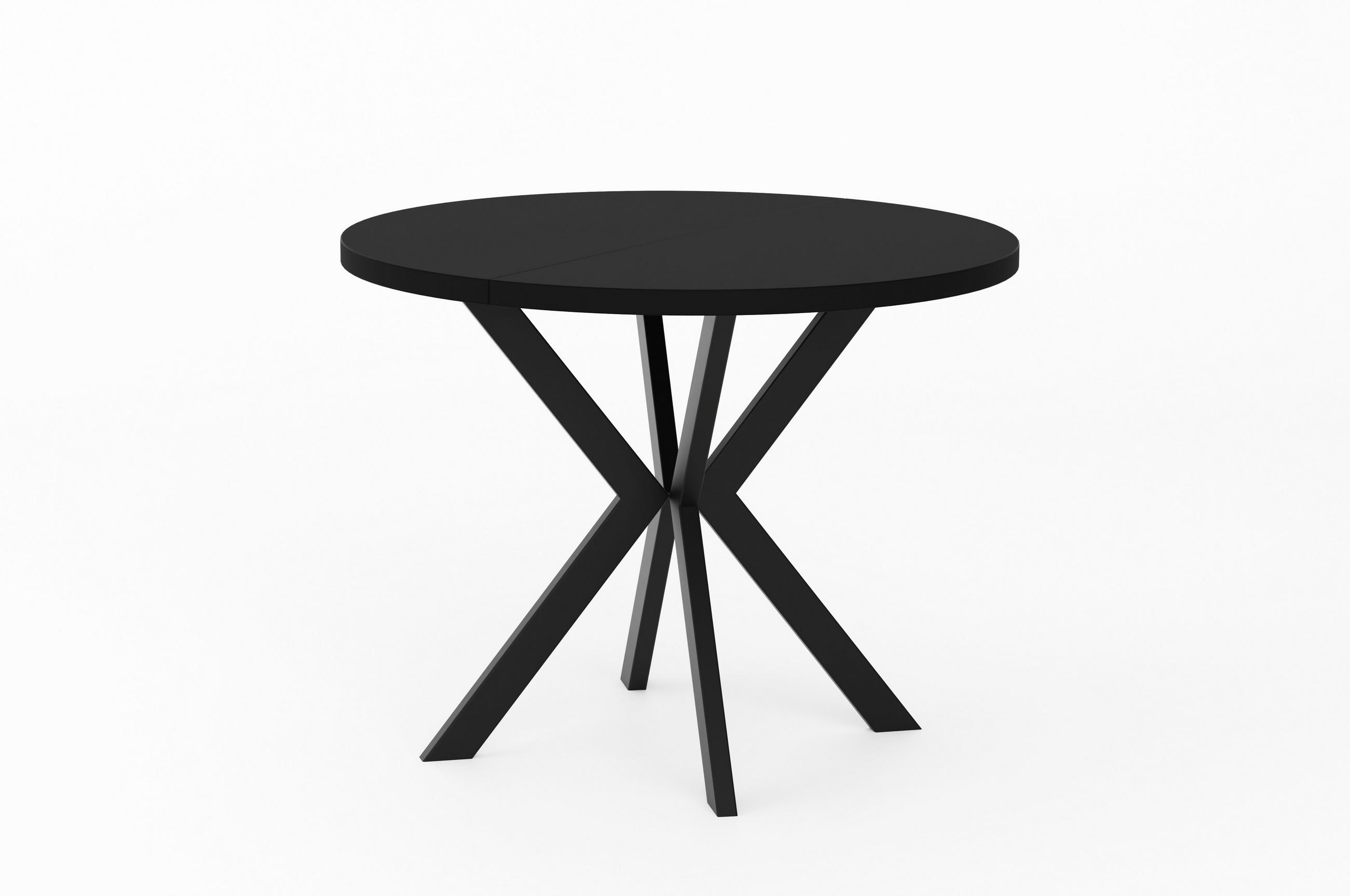 ESSTISCHE EDEN - Schwarz, Holzwerkstoff (90/90/76cm) - Meblini