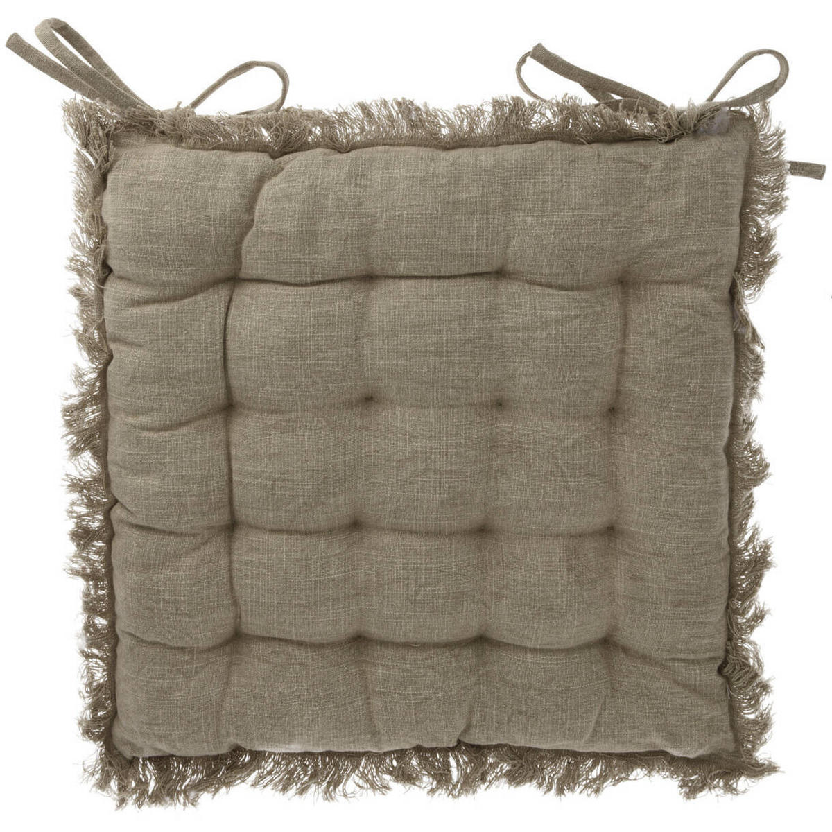 STUHLKISSEN Simply 40/40 cm - Waldgrün, Naturmaterialien (40/40cm) - Home Styling Collection