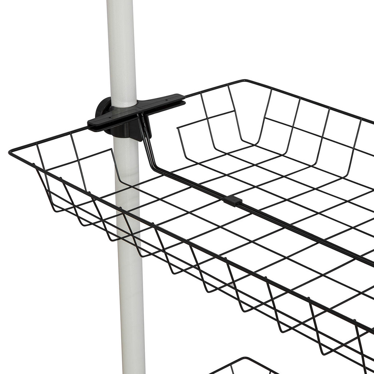TELESKOP GARDEROBEN SYSTEM - Weiß, Kunststoff (195/278/1cm) - SoBuy
