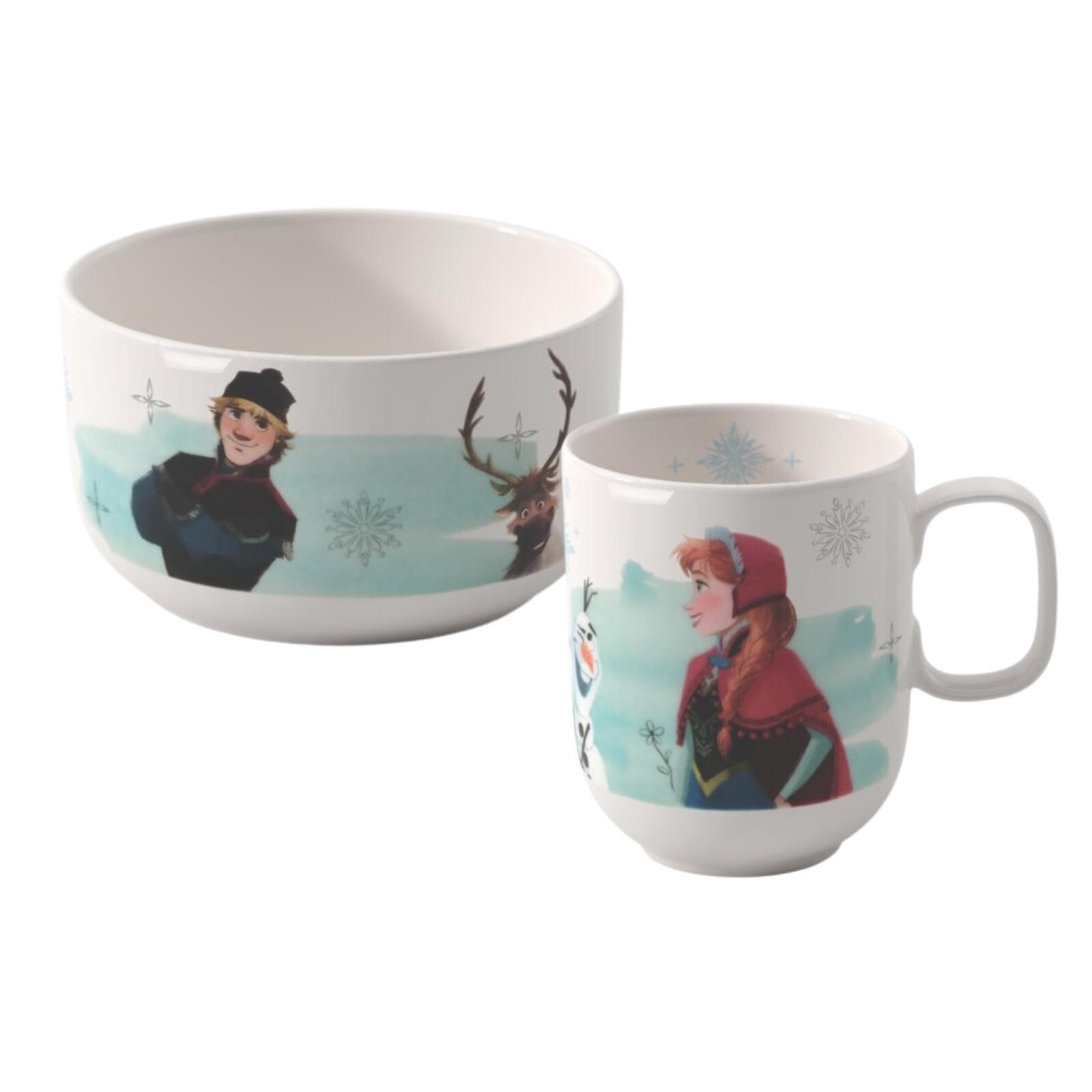 FRÜHSTÜCKS-SET Disney Frozen bunt 2er Set - Multicolor, Keramik (2/2/2cm) - Villeroy & Boch