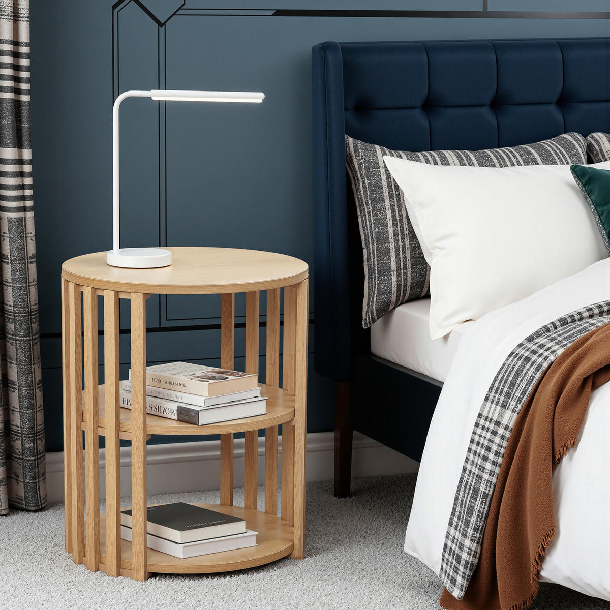 BEISTELLTISCH Rund, 40 x 40 x 48cm - Naturfarben, Holz (40/40/48cm)