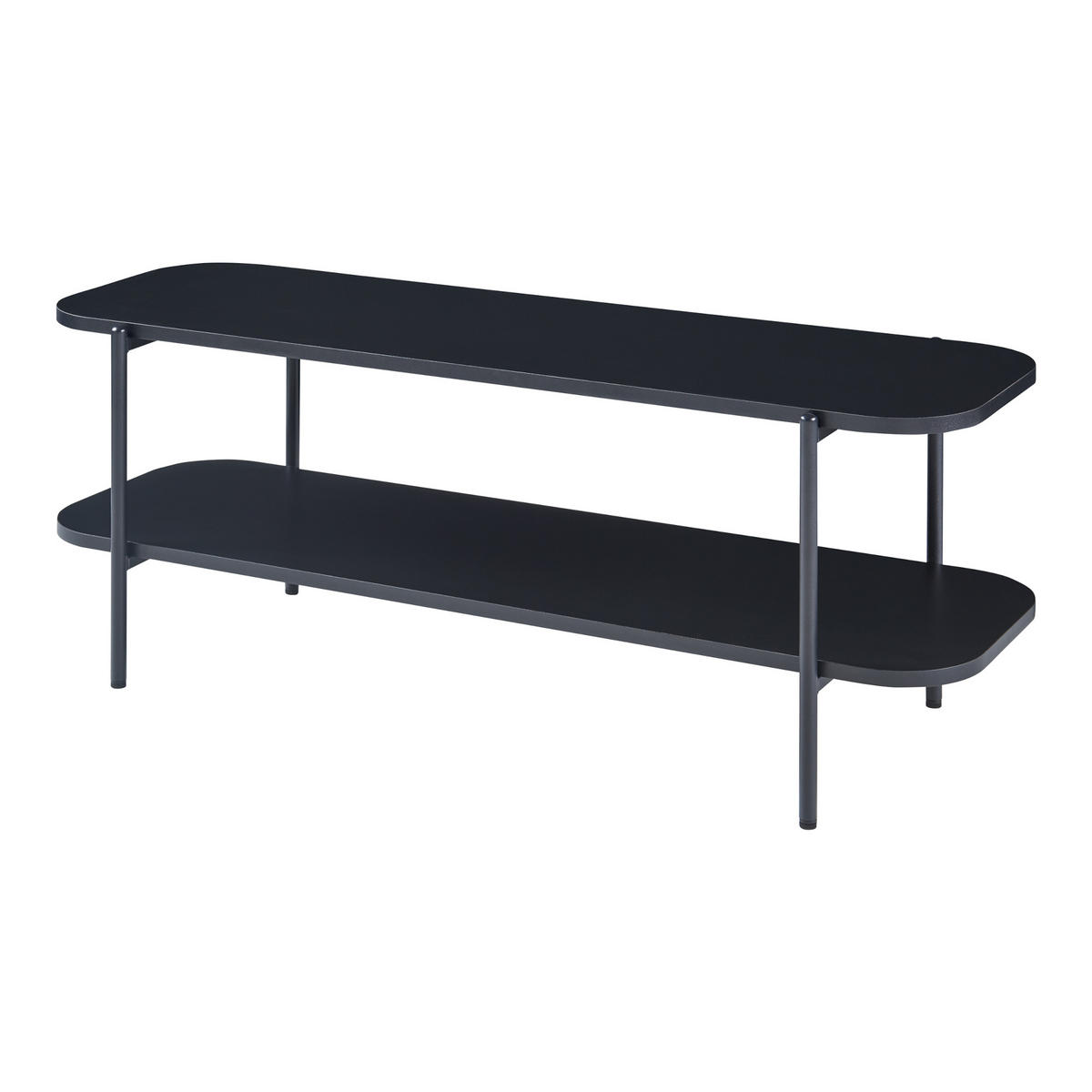 TV-ELEMENT Samnanger - Schwarz, Metall (120/45/40cm) - [en.casa]