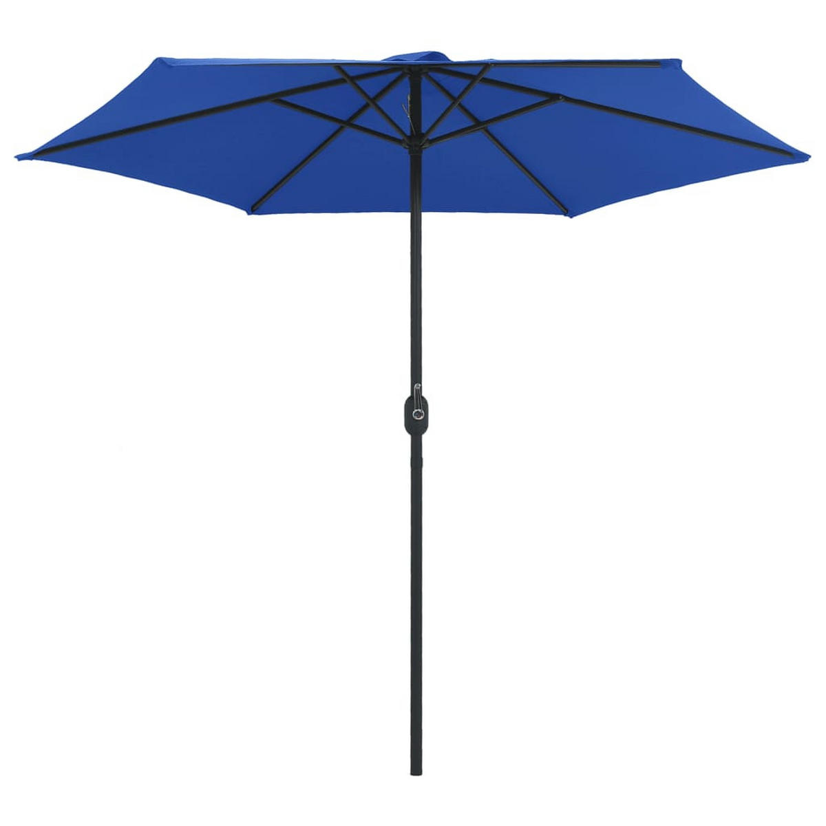 SONNENSCHIRM mit Aluminium-Mast 270x246 cm Azurblau - Blau, Textil (270/270cm) - furnicato