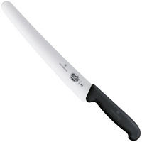 FIBROX Gebäckmesser mit Wellenschliff, Länge 260/382 mm - Silberfarben, Kunststoff/Metall (38.2cm) - Victorinox