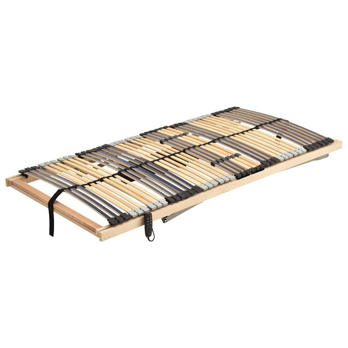 LATTENROST Elektrisch Mit 42 Latten 7 Zonen 90/200 Cm - Braun, Holz (90/200cm) - vidaXL