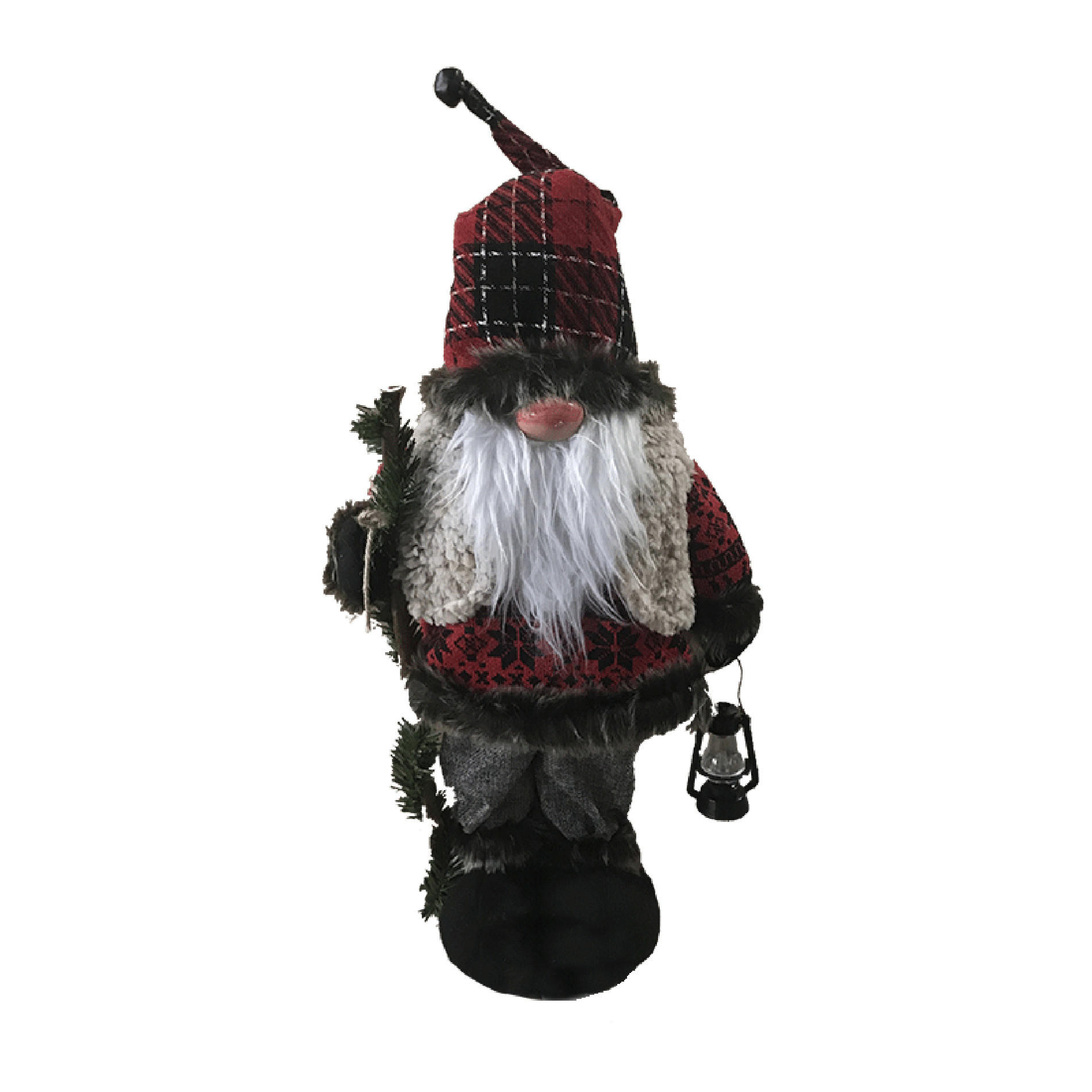 WEIHNACHTSZWERG Grau 13/23/52 cm - Grau, Textil (13/52/23cm) - Mobili Rebecca