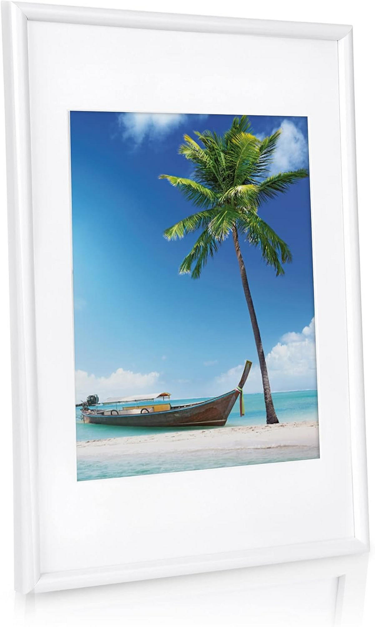 BILDERRAHMEN Paradise Weiß 18tlg - Weiß, Kunststoff (24/26/35cm) - BoMoe